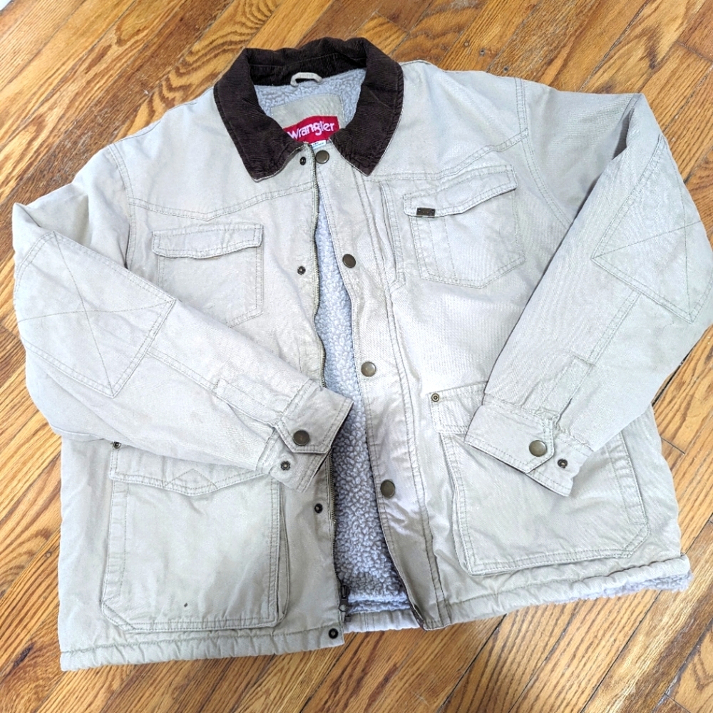 Vintage Wrangler sherpa jacket with Corduroy Collar